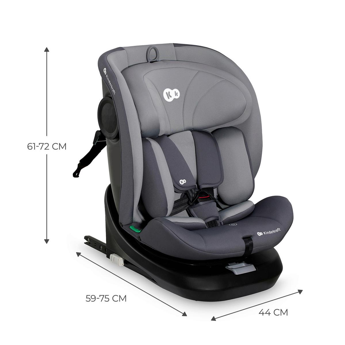 Kindersitz i-Grow i-Size Grau, B/H/T: 44x81x34cm - Dunkelgrau/Grau, Basics, Kunststoff (44/81/34cm) - Kinderkraft
