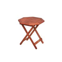 Gartentisch Klappbar Mayfield Eukalyptusholz ⌀ 46 cm - Braun, Basics, Holz (46/46/48cm) - Gardenson