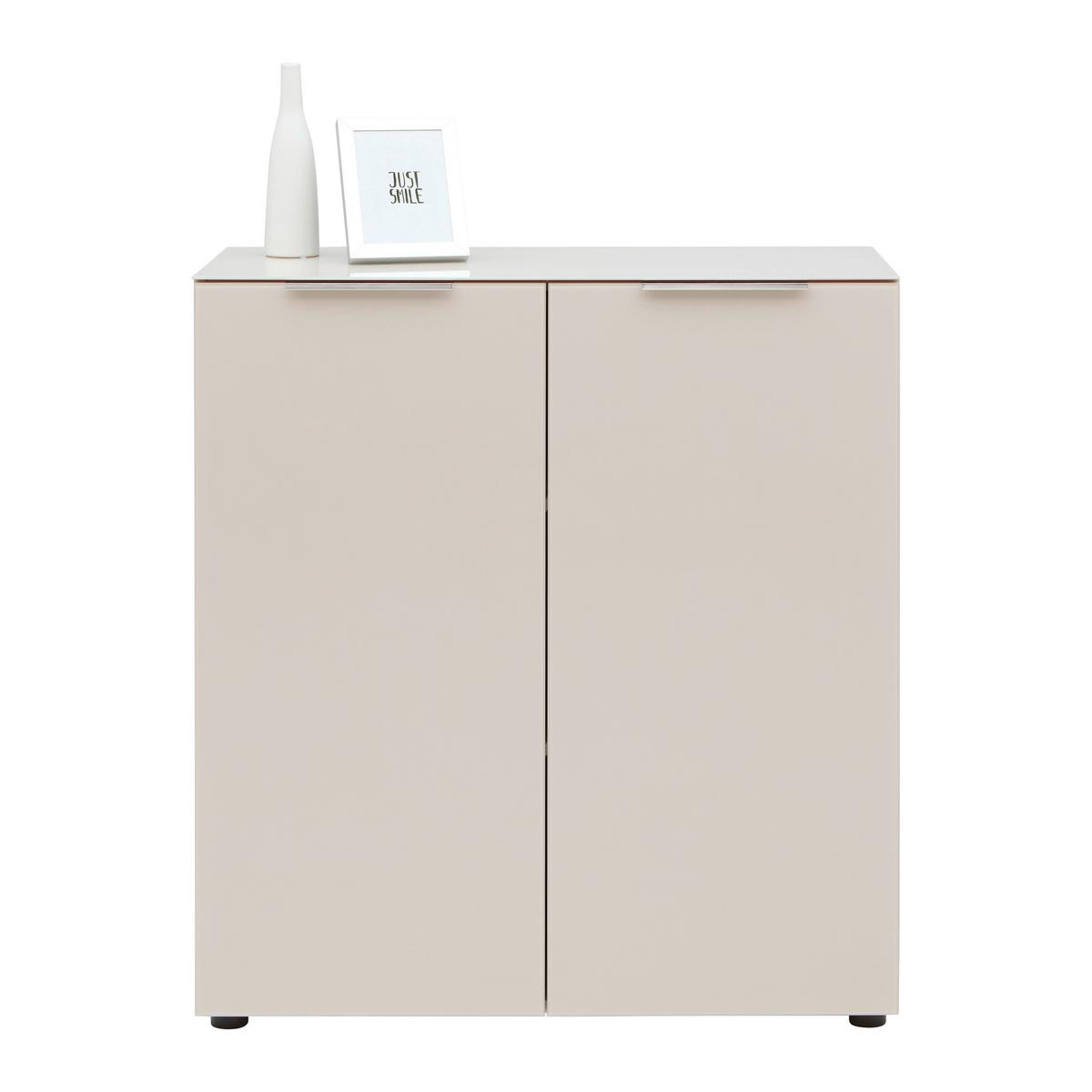 KOMODA SIENA -EXKLUSIV- - černá/kašmírová, Moderní, kov/kompozitní dřevo (90/99/40cm) - Mömax