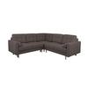 Ecksofa Noret, Grau S: 242x242 Cm - Buchefarben/Grau, Design, Textil (242/242cm) - MID.YOU