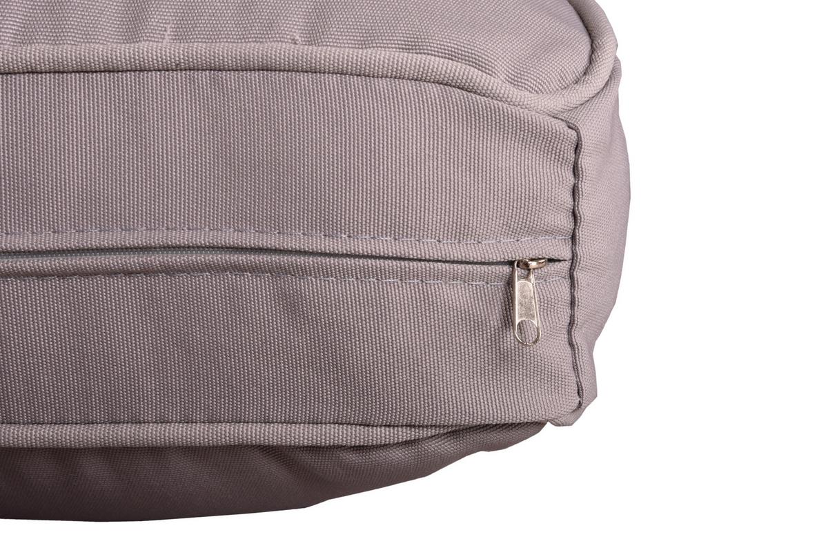 Loungegarnitur Valentina - Eichefarben/Weiß, Basics, Kunststoff/Textil - Gardenson