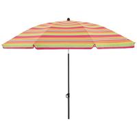 Sonnenschirm Gartenschirm Como Bunt - Blau/Pink, Basics, Textil/Metall (165/203cm)