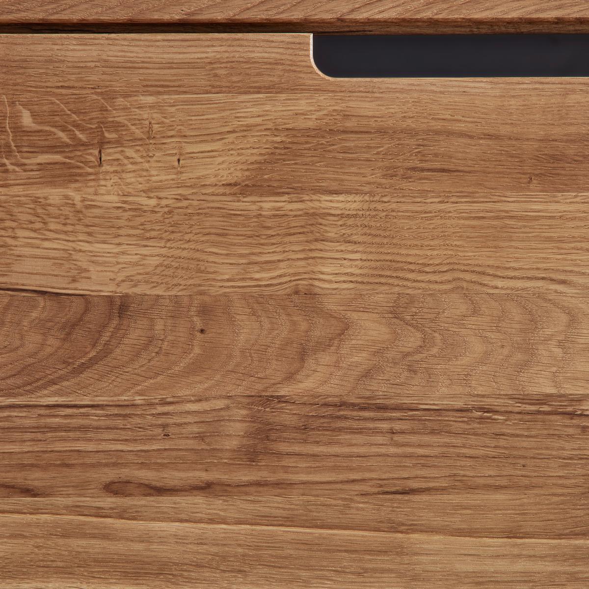 Skříň na odev LOLA dub masiv - divoký dub/černá, Lifestyle, kov/dřevo (70/196/40cm) - ecoTree