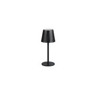 AKKU-TISCHLEUCHTE Tochdimmer, 2700-6500K - Schwarz, Design, Metall (8,5/21cm)