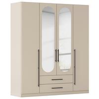 ŠATNÍ SKŘÍŇ S OTOČNÝMI DVEŘMI VERLORA, šířka 181 cm - černá/šampaňská, Konvenční, kov/kompozitní dřevo (181/210/54cm) - Mömax