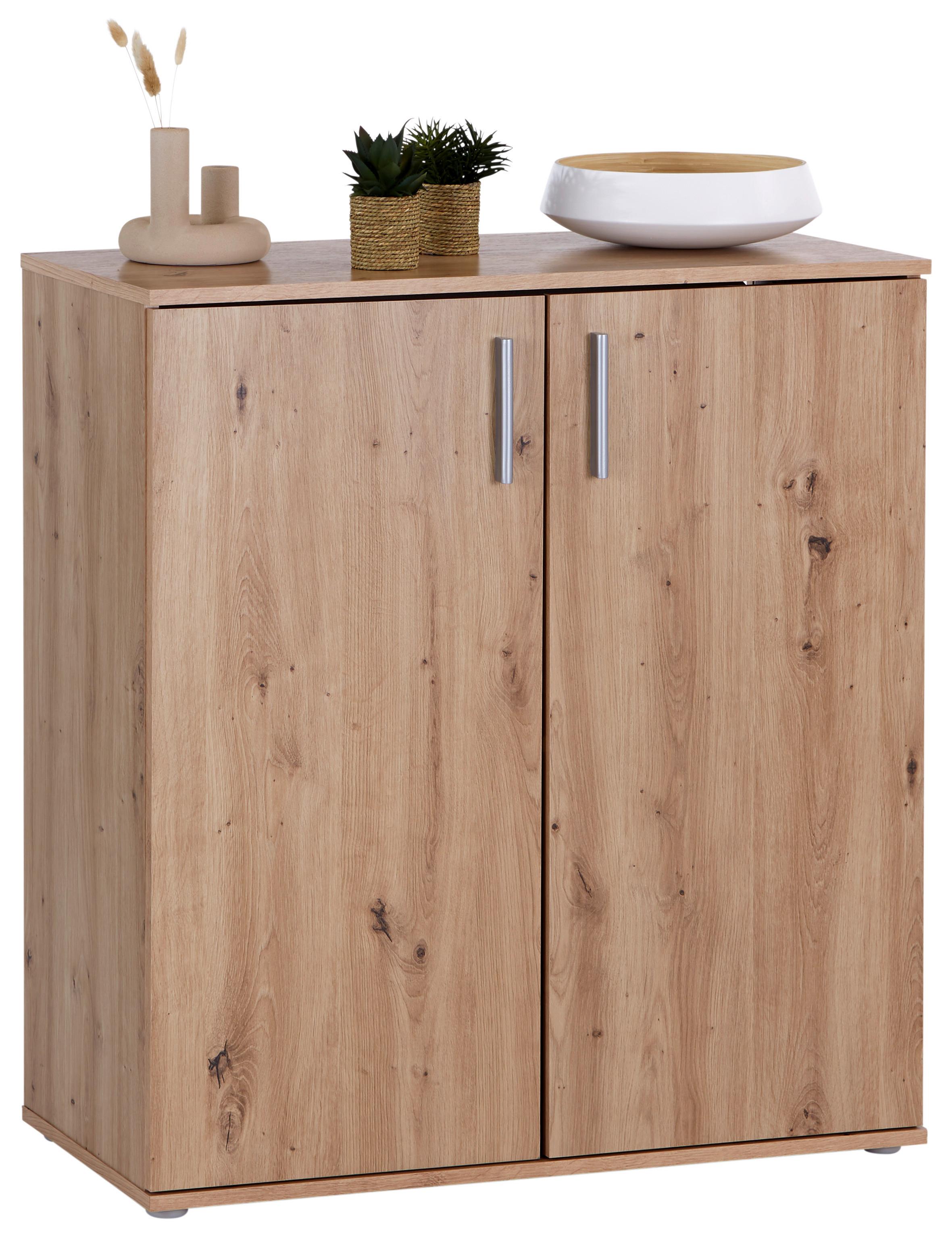 Kommode 88,2 cm Ina 01 Eiche - Eiche Artisan, MODERN, Holzwerkstoff (88,2/94,8/38,3cm)