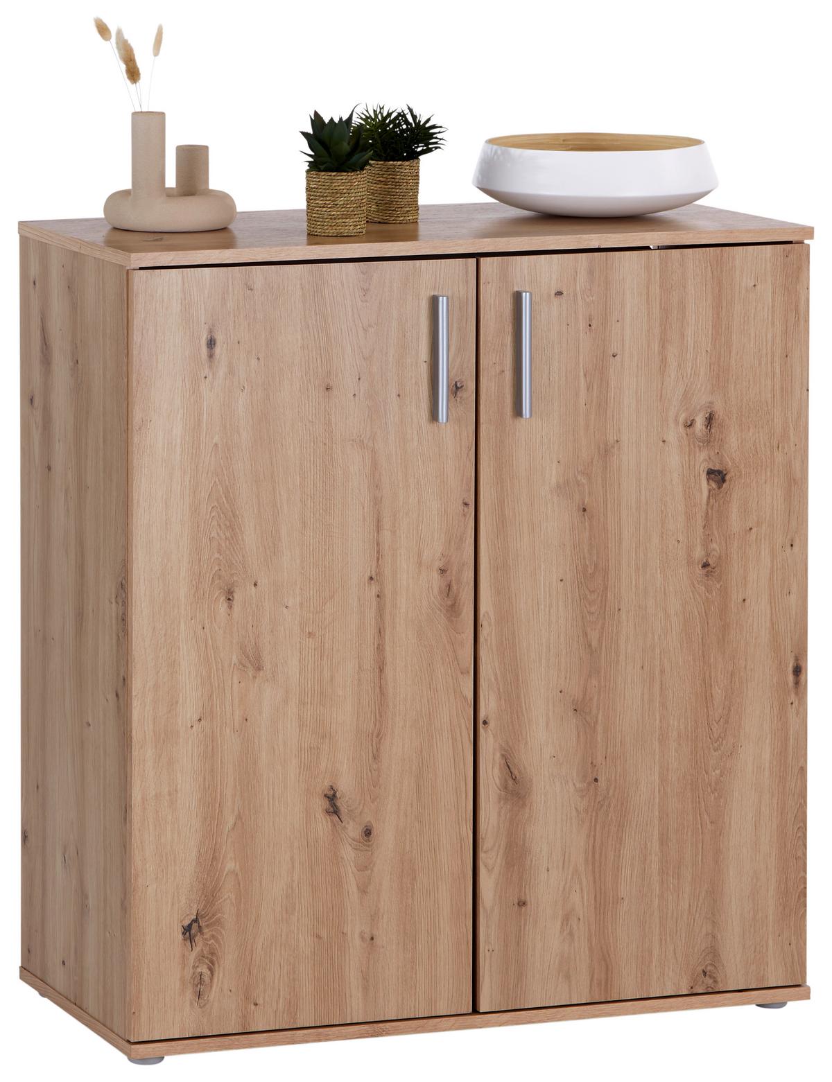 Kommode 88,2 Cm Ina 01 Eiche - Eiche Artisan, MODERN, Holzwerkstoff (88,2/94,8/38,3cm)