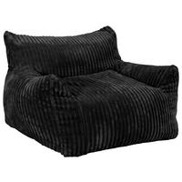 Sitzsack Nubo Cord schwarz, Indoor, B: 104cm - Schwarz, Basics, Textil (104/75/95cm)