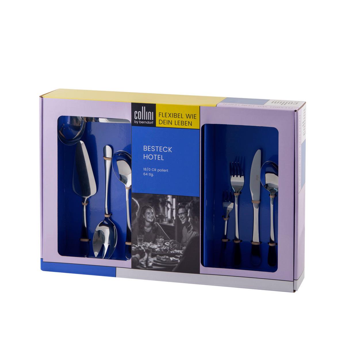 BESTECKSET 0506640230 HOTEL - Silberfarben, Basics, Metall (31,5/47,7/9,5cm) - Collini