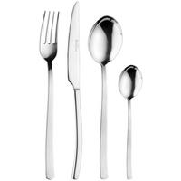 Besteckset Wave 24--teilig., Edelstahl - Edelstahlfarben, Basics, Metall - Pintinox