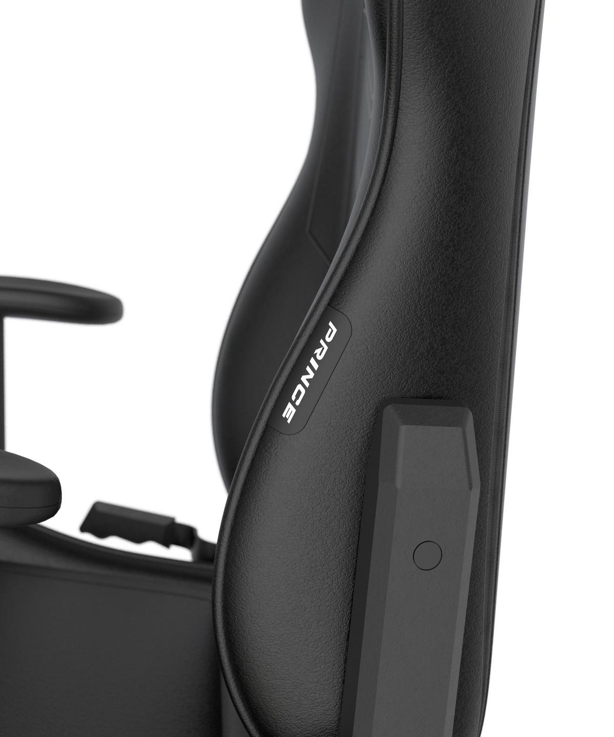Gamingstuhl Prince Schwarz B: 70cm - Schwarz/Weiß, KONVENTIONELL, Kunststoff/Textil (70/132/70cm) - Dxracer