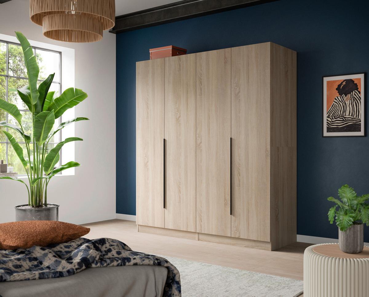 Drehtürenschrank Kopenhagen Sonoma Eiche B: 160 Cm - Sonoma Eiche, MODERN, Holzwerkstoff (160/181/52cm) - MID.YOU