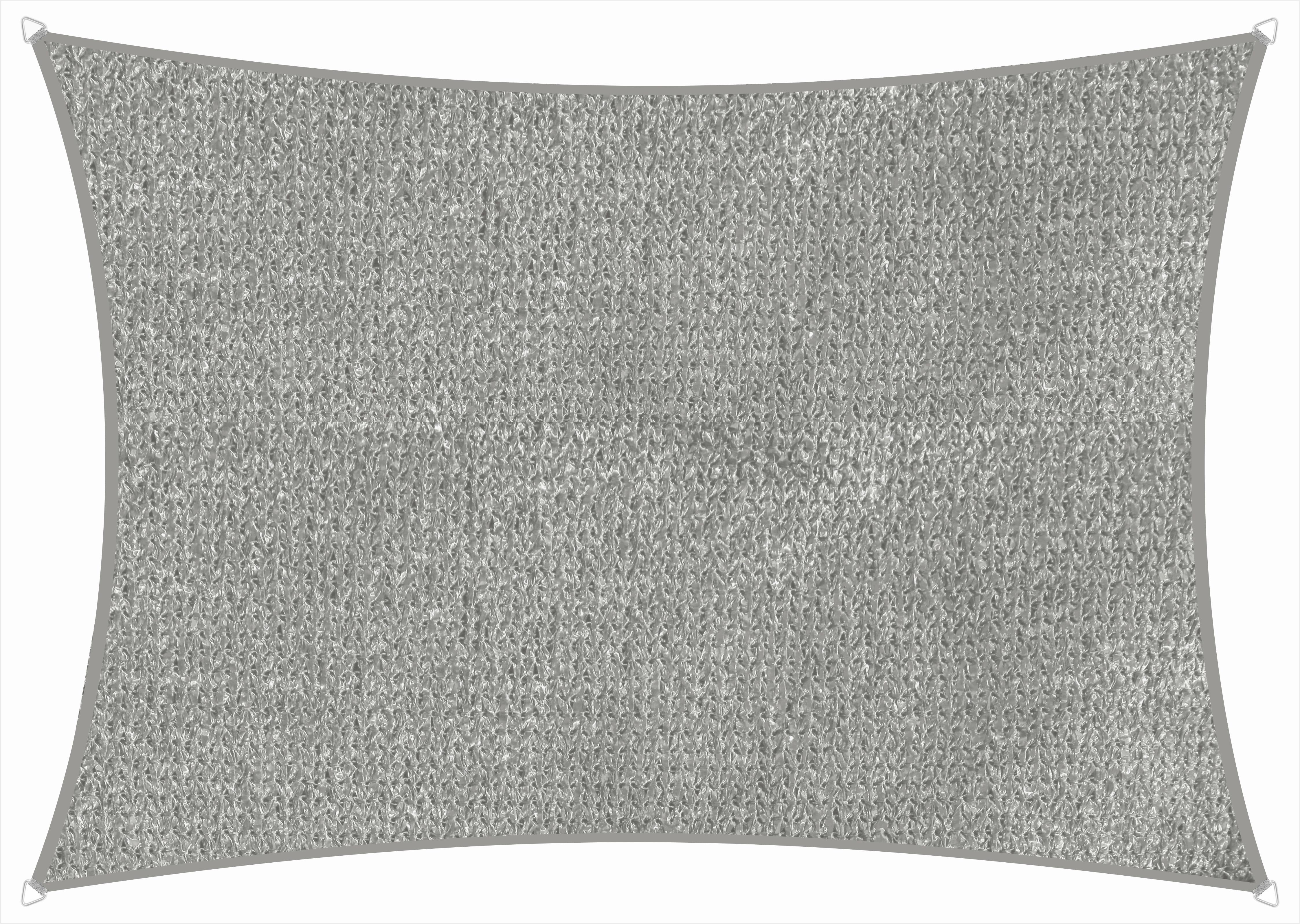 Sonnensegel Rechteck 3,6 X 2,5 m - Silberfarben, Basics, Textil (360/0,5/250cm) - Schneider