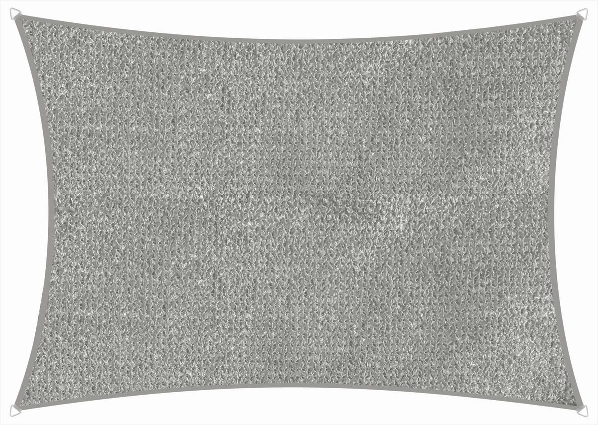 Sonnensegel Rechteck 3,6 X 2,5 m - Silberfarben, Basics, Textil (360/0,5/250cm) - Schneider