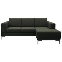 Ecksofa Looks Vii Dunkelgrün - Dunkelgrün/Schwarz, Design, Textil (214/146cm) - LOOKS by W.Joop