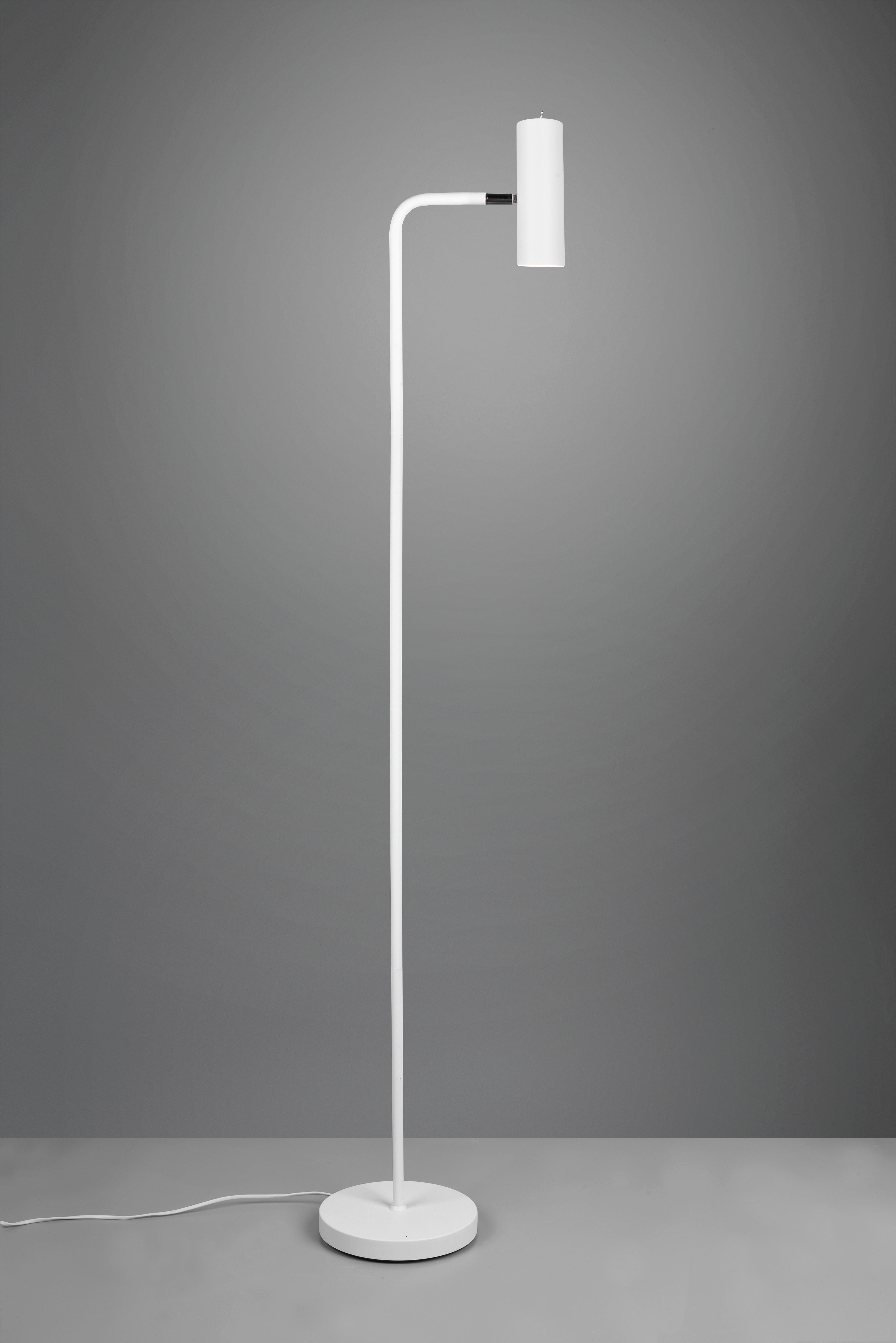 Stehlampe Marley Weiß verstellbar - Weiß, Basics, Metall (23/151cm) - Trio Leuchten