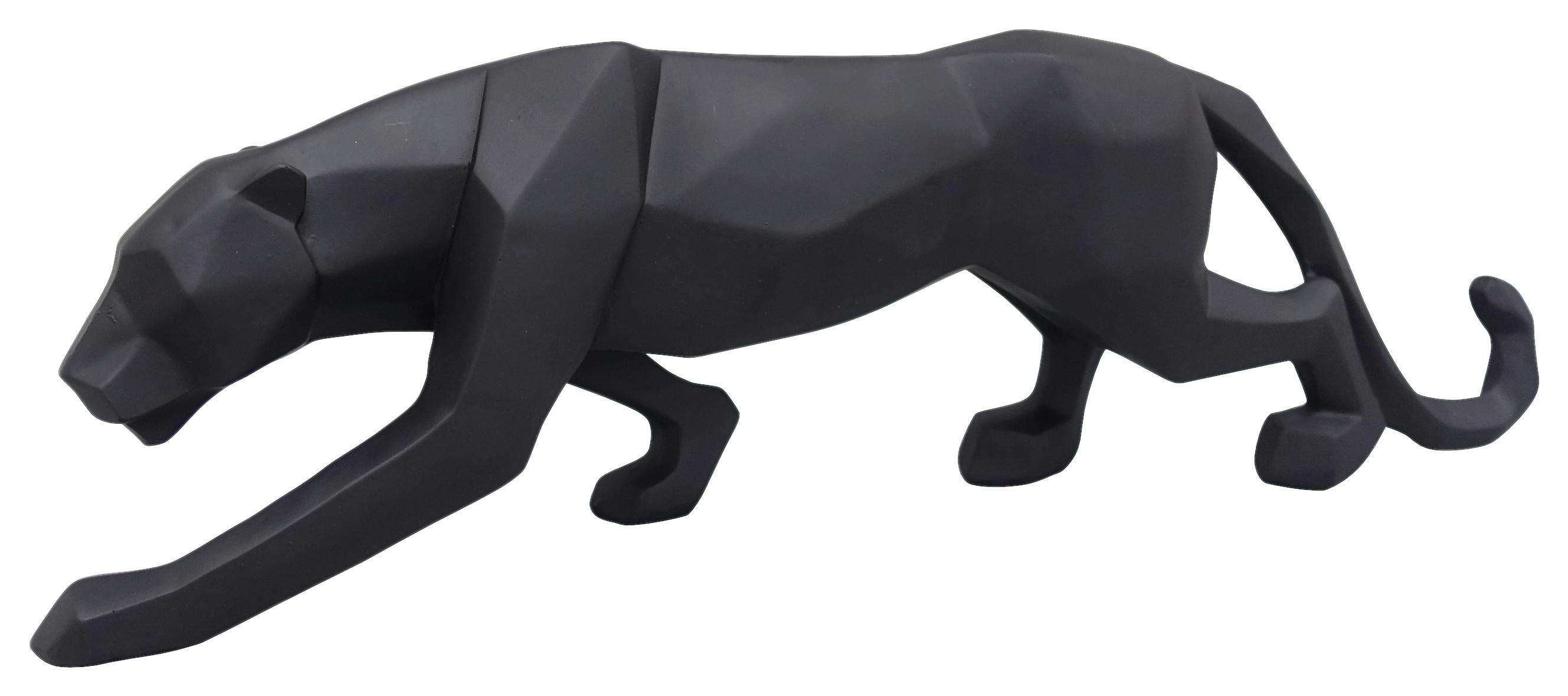 Dekoračný panter PANTHER - čierna, plast (45,5/14/7,3cm) - Mömax
