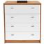 Komoda 4-you New Yuk06 - farby dubu/biela, Moderný, kompozitné drevo (74/85,4/44,5cm) Komoda 4-you New Yuk06 - farby dubu/biela, Moderný, kompozitné drevo (74/85,4/44,5cm)