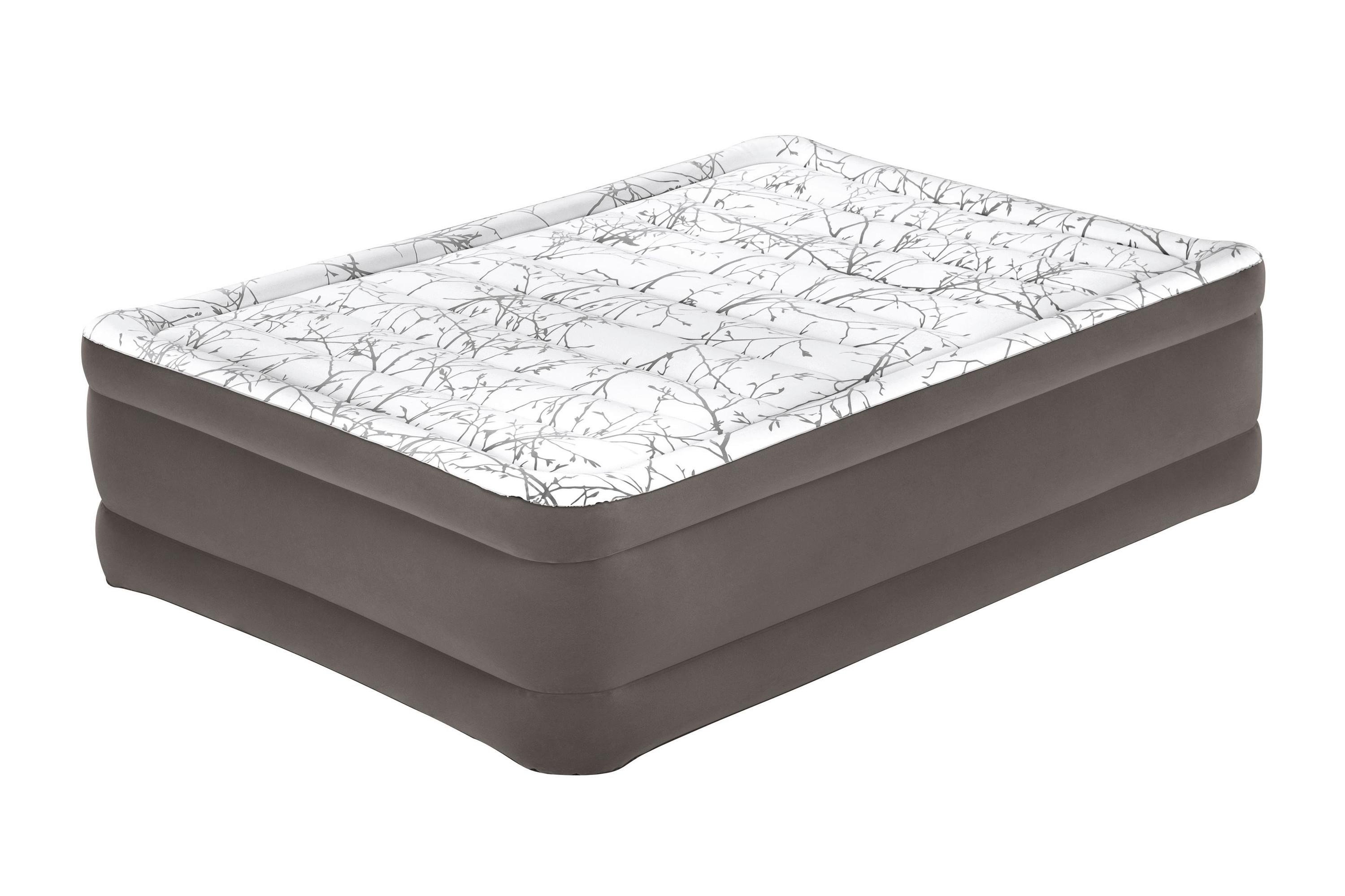 Luftbett Daniel 203x152x56 Cm Bis 300kg, Inkl. Pumpe - Braun/Grau, KONVENTIONELL, Kunststoff/Metall (203/152/56cm) - Bestway