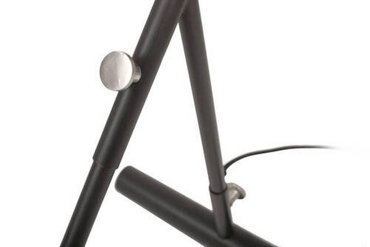 STEHLEUCHTE Schwarz/Silber, E27, 25W - Silberfarben/Schwarz, Design, Kunststoff/Metall (30/148/42cm) - Kayoom