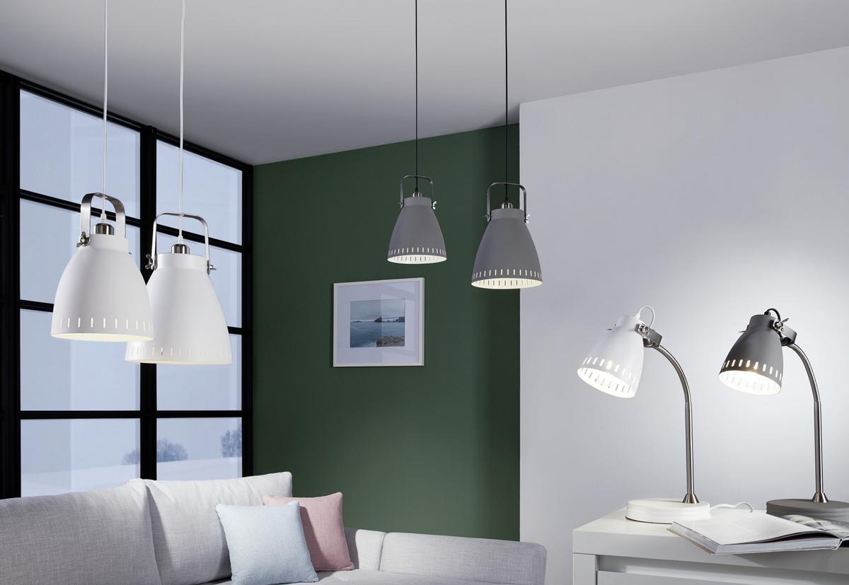 Hängeleuchte Eva L11160-16 (neu) - Weiß, Design, Metall (26,5/120cm) - Boxxx