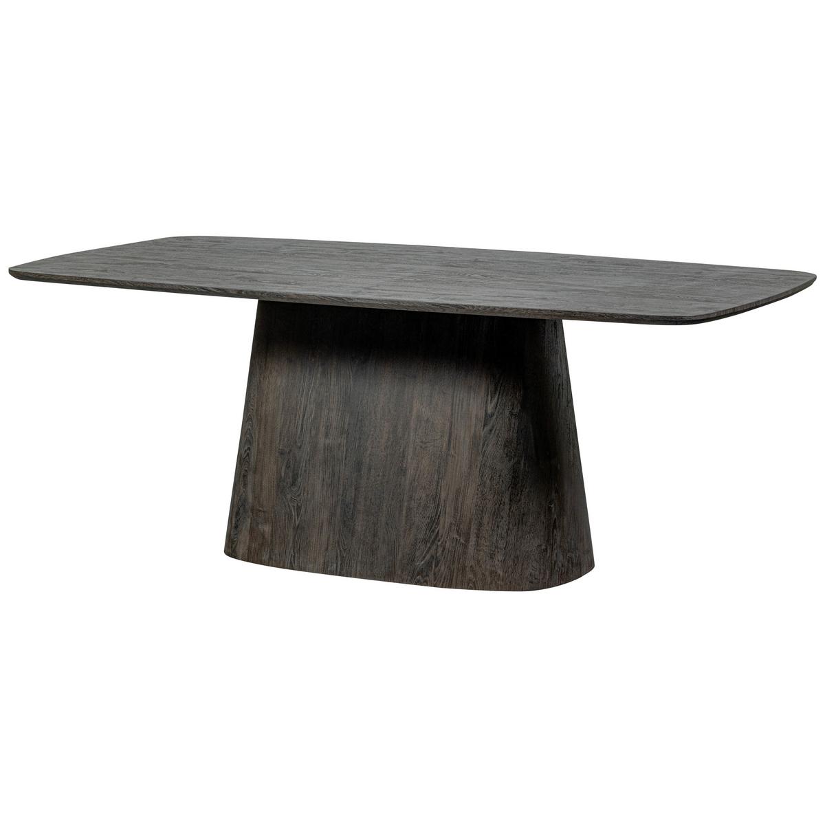 Esstisch Leah Dunkelbraun L: 200 cm - Dunkelbraun, Design, Holzwerkstoff (200/105/76cm) - Livetastic