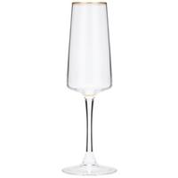Franciapezsgős-pohár Szett Winona 3 Db - arany/átlátszó, Basics, Üveg (4.5/22.5cm) - Luca Bessoni