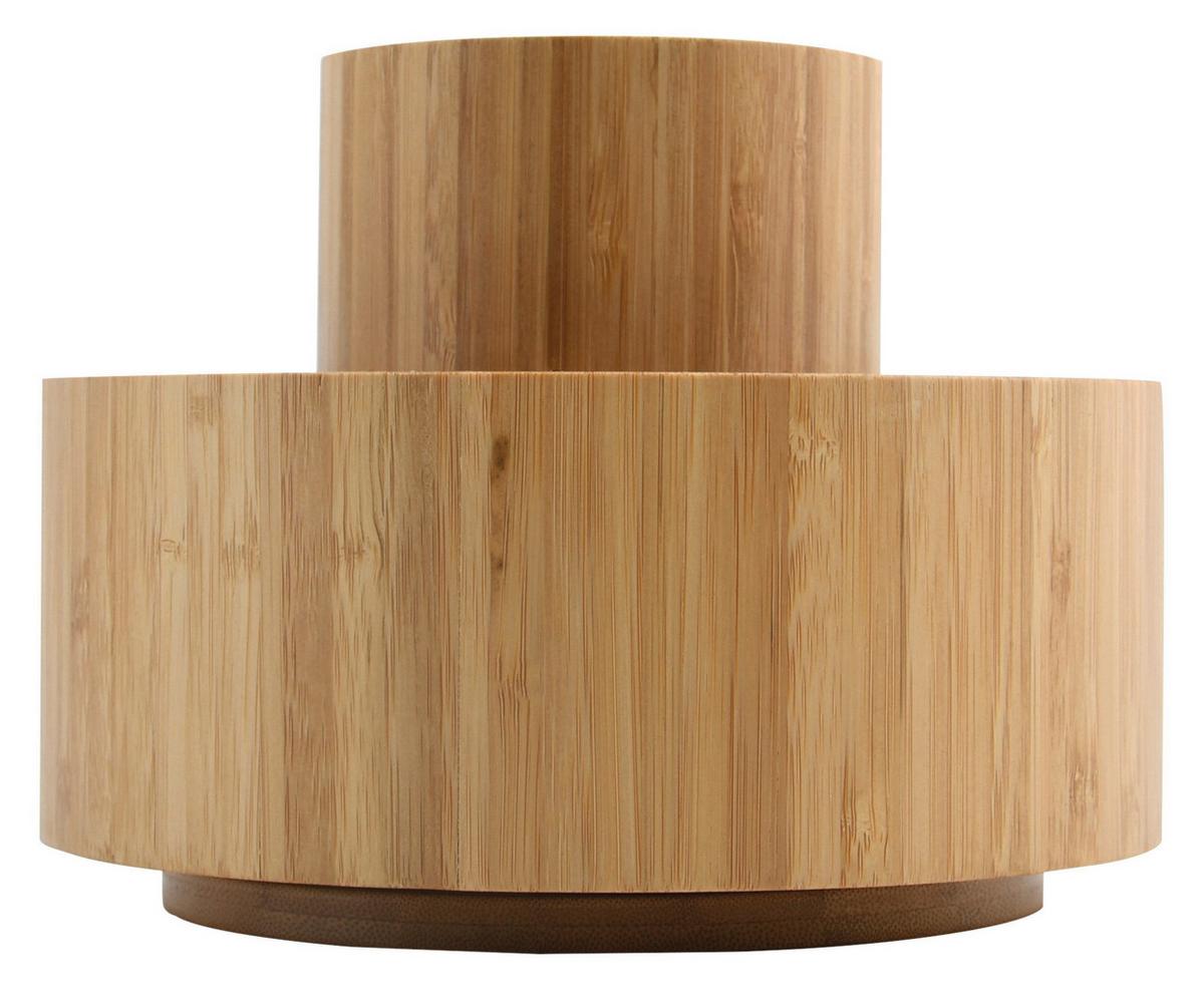 Kosmetik-organizer Isalys - Hellbraun, KONVENTIONELL, Holz (20/20/15.3cm) - Spirella