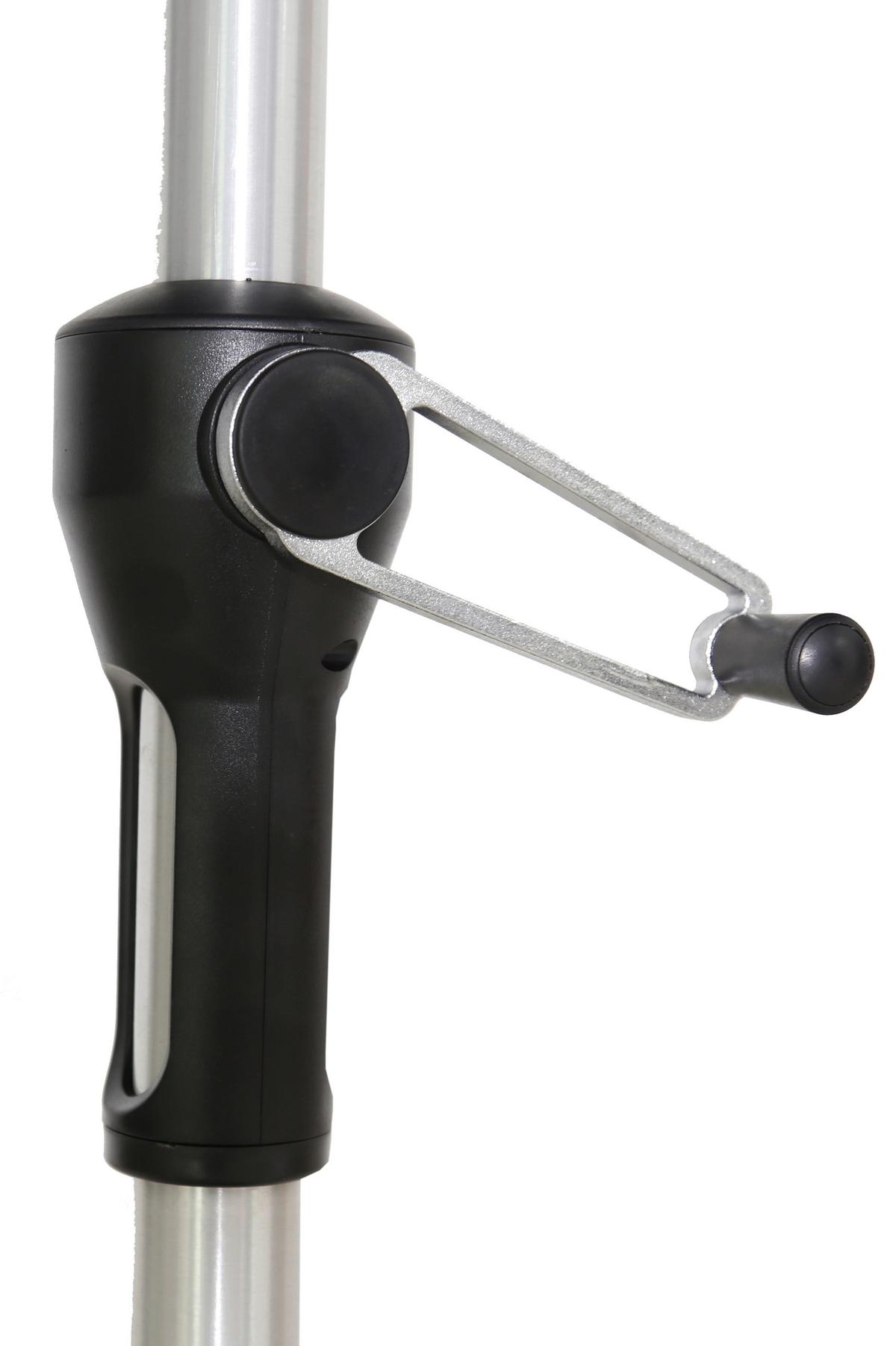 Sonnenschirm Acamp Acapole DM: 300cm Dunkelgrün - Platinfarben/Dunkelgrün, Basics, Textil/Metall (300cm) - Gardenson