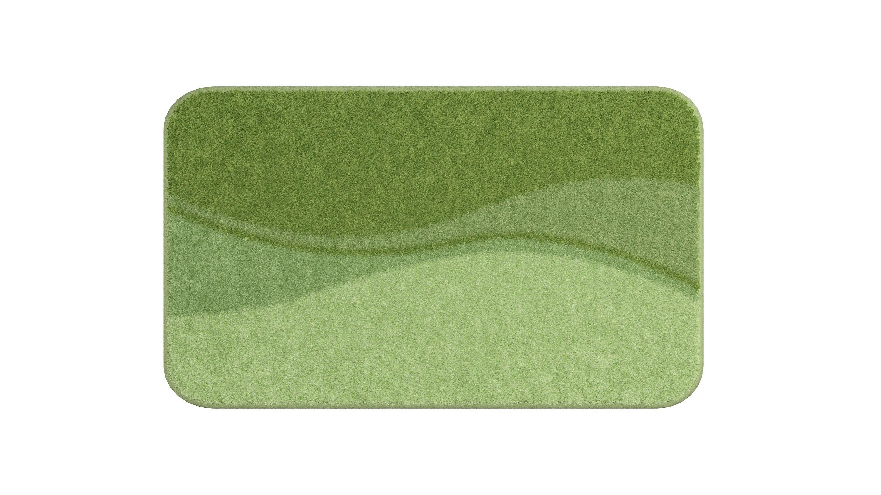 Badematte Flash - Grün, Basics, Textil (50/80cm) - Grund