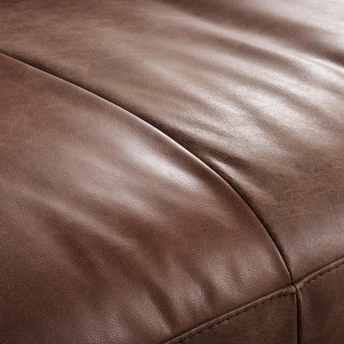 Ecksofa Berlin Braun S: 313 Cm - Schwarz/Braun, Design, Leder (313/172cm) - Livetastic