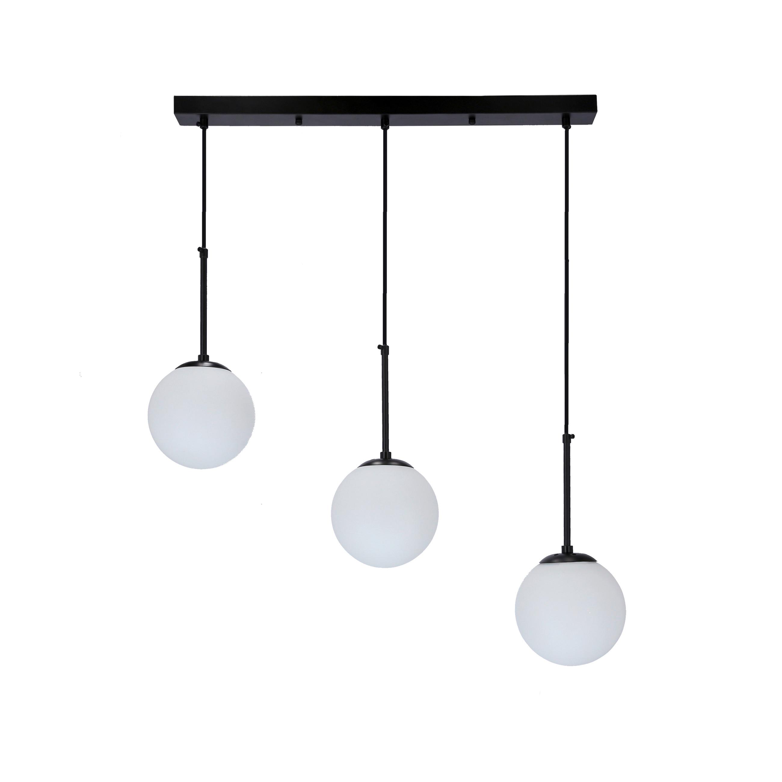 Hängeleuchte 33-09609 Pompei - Schwarz/Weiß, Basics, Metall (67/15/150cm)