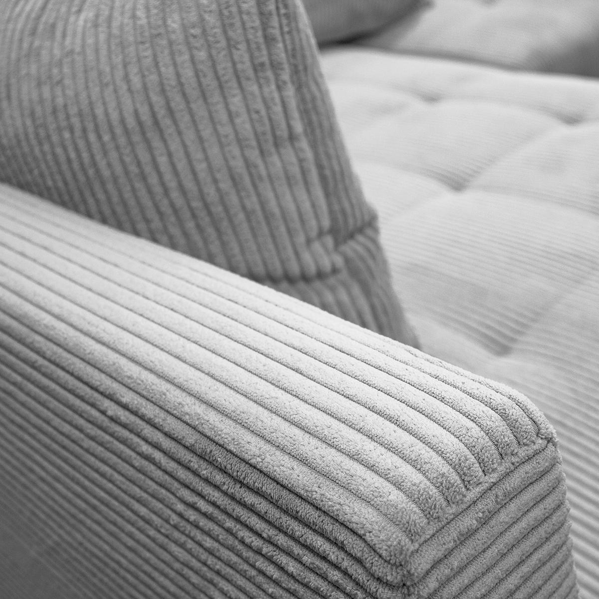 Ecksofa Pruno, Hellgrau S: 174x247 Cm - Hellgrau/Schwarz, Design, Textil (174/247cm) - MID.YOU