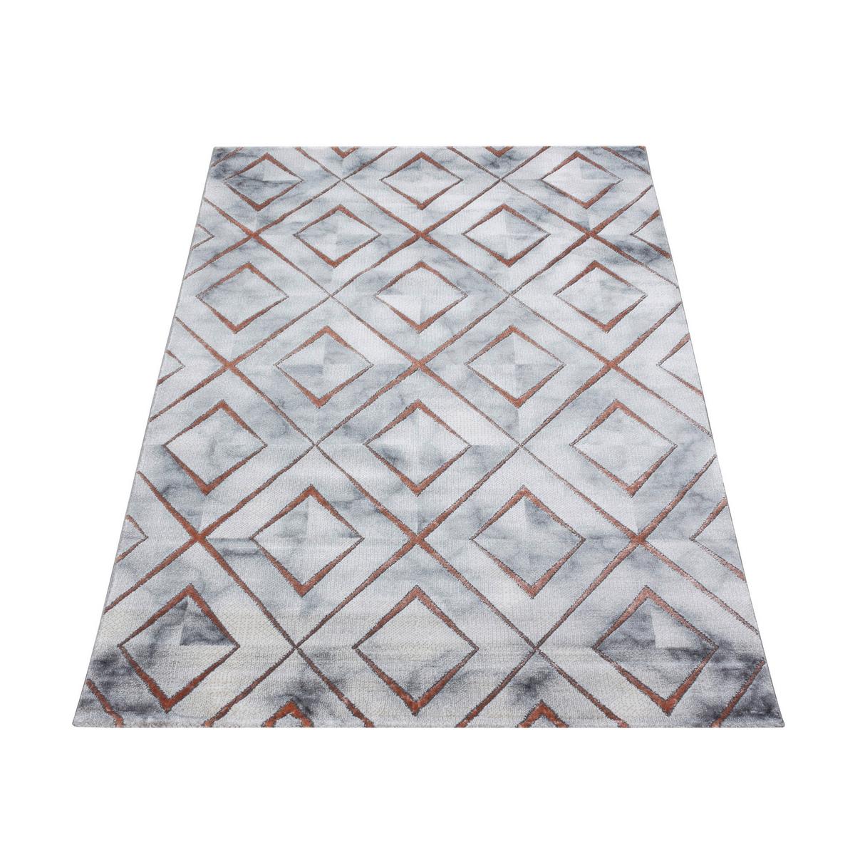 Webteppich Bronze Naturfaser Naxos 160x230 cm - Bronzefarben, Design, Textil (160/230cm)
