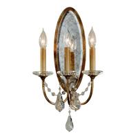 Wandleuchte Fe-Valentina-W3 - Bronzefarben, Natur, Glas/Metall (27.3/12,3/48,4cm) - Elstead Lighting