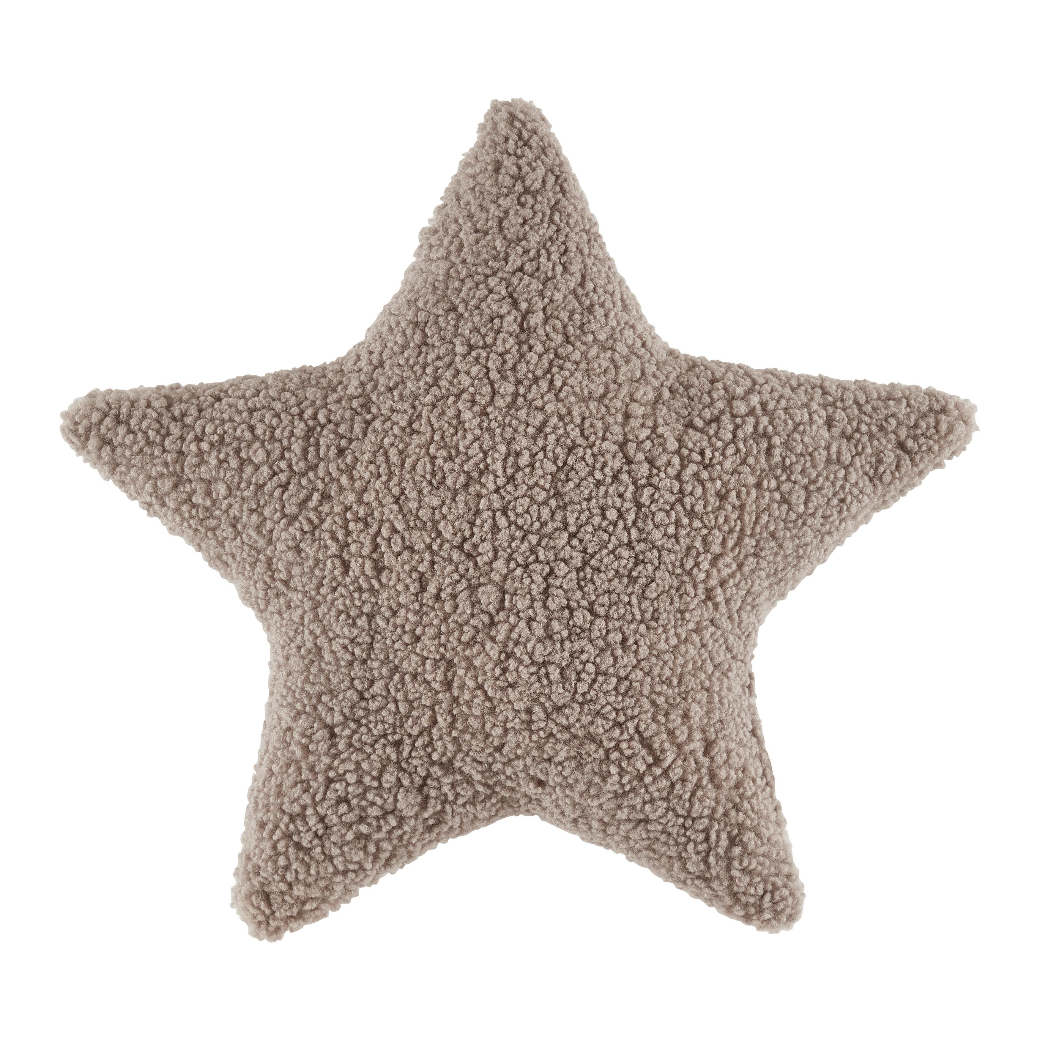 Dekorační polštář Star, 43/40/8cm, šedá - šedá, Konvenční, textil (43/40/8cm) - Modern Living
