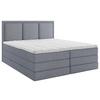 Boxspringbett Swing Blau H2xh3 200x200cm - Blau, Design, Holzwerkstoff/Textil (200/200cm) - MID.YOU