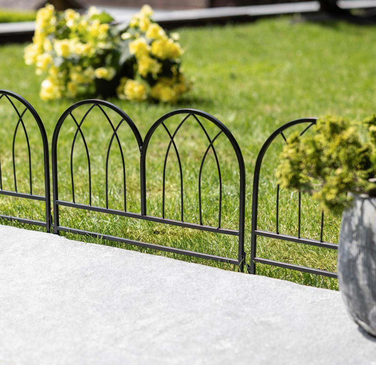 Beeteinfassung 07752 Beeteinf. Metall - Schwarz, Basics, Metall (46/41/0,8cm) - Windhager