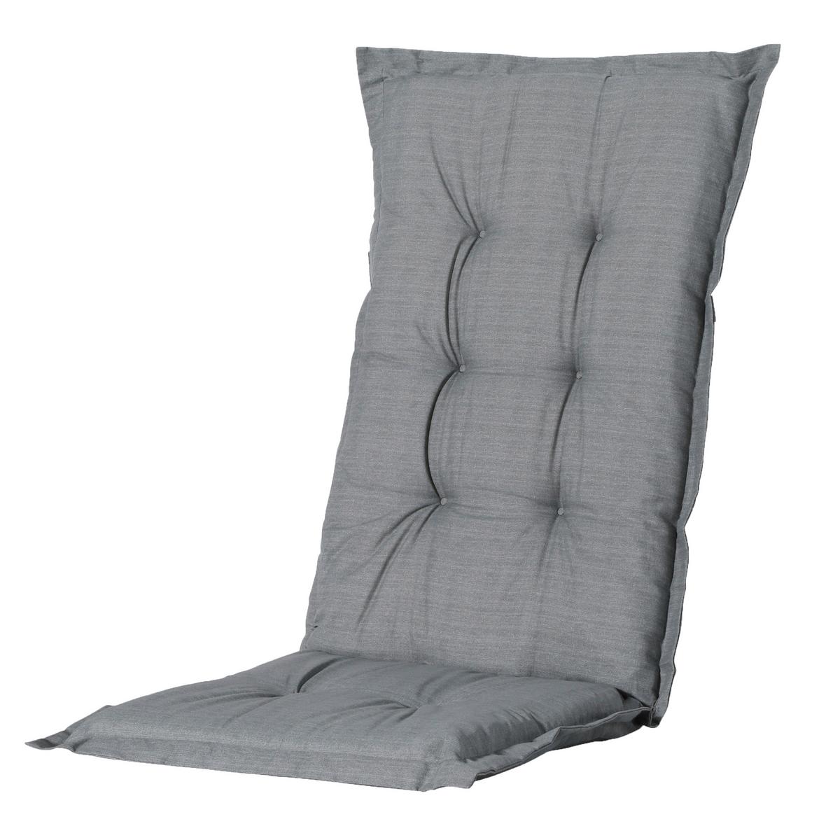 Gartenstuhl-set Tampa+auflagen Set - Anthrazit/Grau, MODERN, Kunststoff/Textil (44/111/50cm) - Gardenson