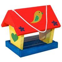 Vogelhaus Woodpecker, Inkl. Pinsel Und 4 Farben - Naturfarben, KONVENTIONELL, Holz (22/17/19cm) - Windhager