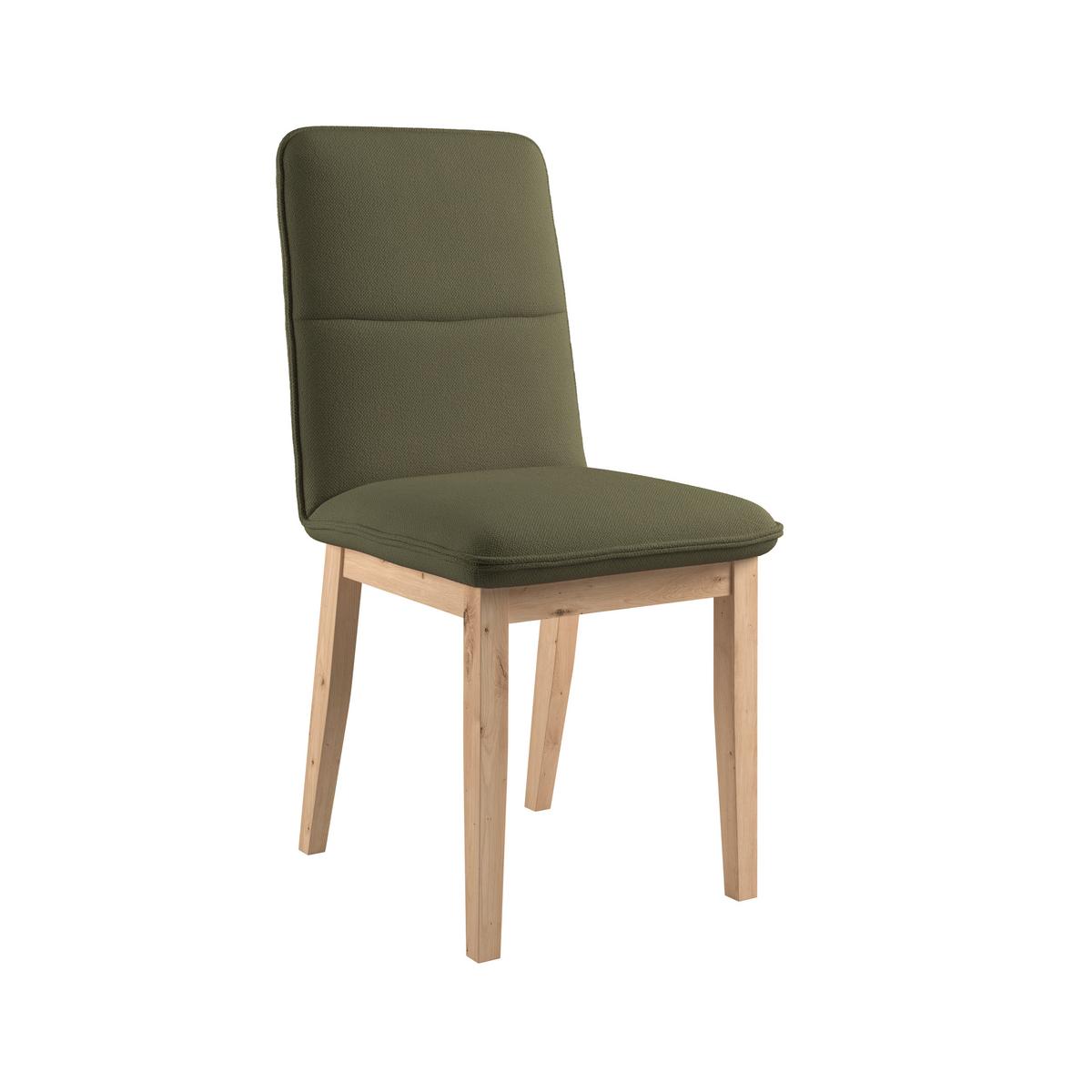 Vierfußstuhl Beluna Ii Webstoff Grün, B: 47cm - Eichefarben/Grün, KONVENTIONELL, Holz/Textil (47/91/44cm) - James Wood