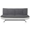 2-sitzer-sofa Mit Schlaffunktion Faith B: 196 Cm - Chromfarben/Weiß, Design, Textil (196/91/98cm) - MID.YOU