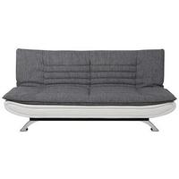2-sitzer-sofa Mit Schlaffunktion Faith B: 196 Cm - Chromfarben/Weiß, Design, Textil (196/91/98cm) - MID.YOU