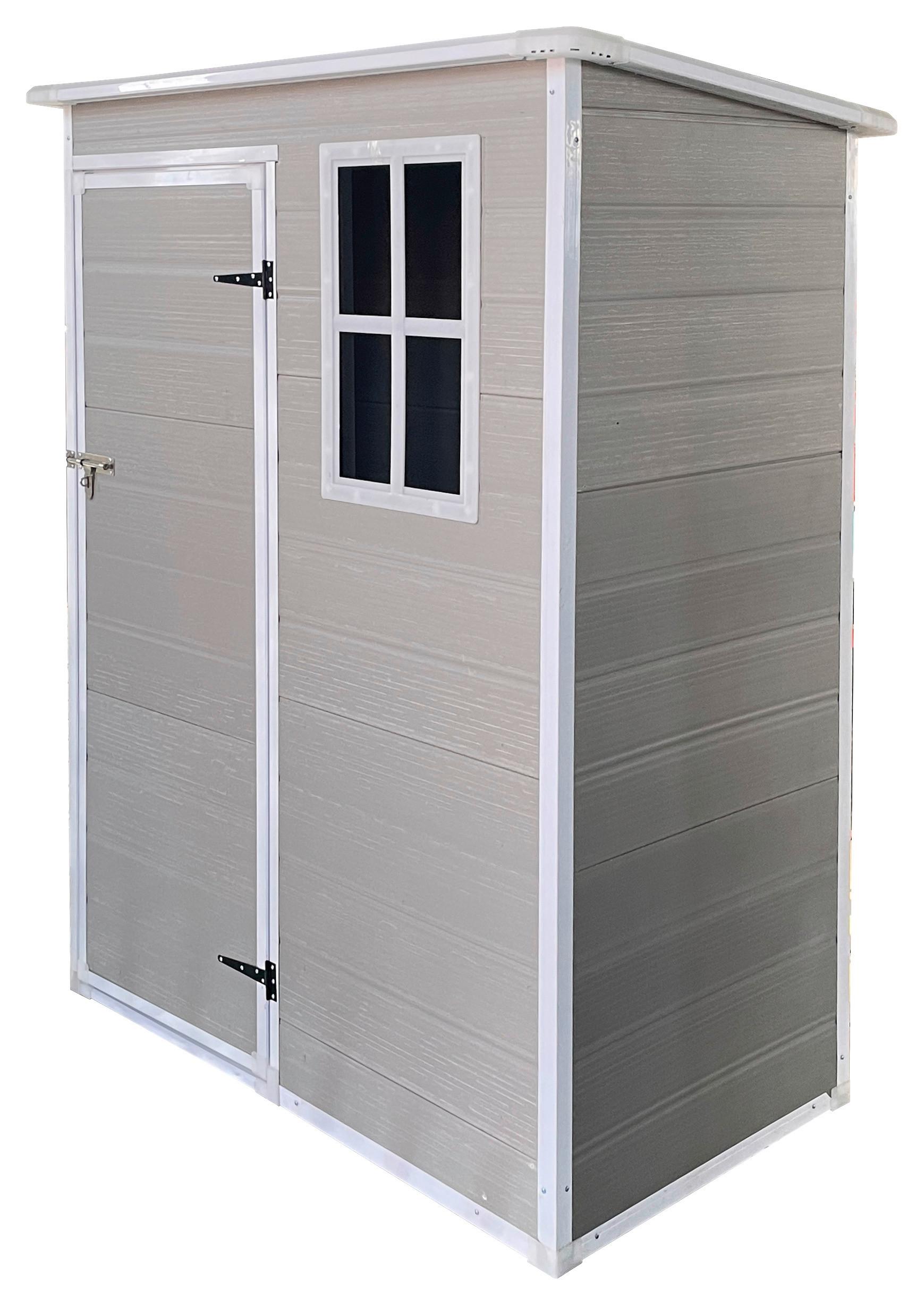 Gartenhaus Nizza - Grau, MODERN, Kunststoff/Metall (152/193/91.5cm) - Homezone