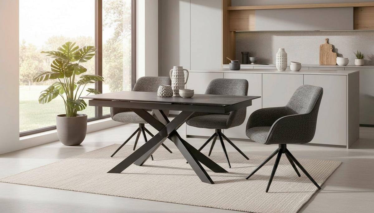 Armlehnstuhl Vittoria Braun/Schwarz B: 60 cm - Schwarz/Braun, MODERN, Textil/Metall (60/85/62cm) - Livetastic