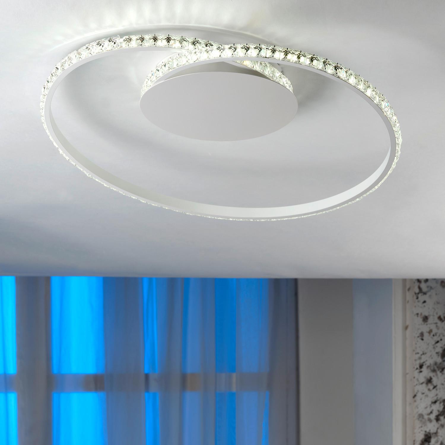 LED-Deckenleuchte 5052/Plb - Weiß, Design, Metall (50/10/43cm)