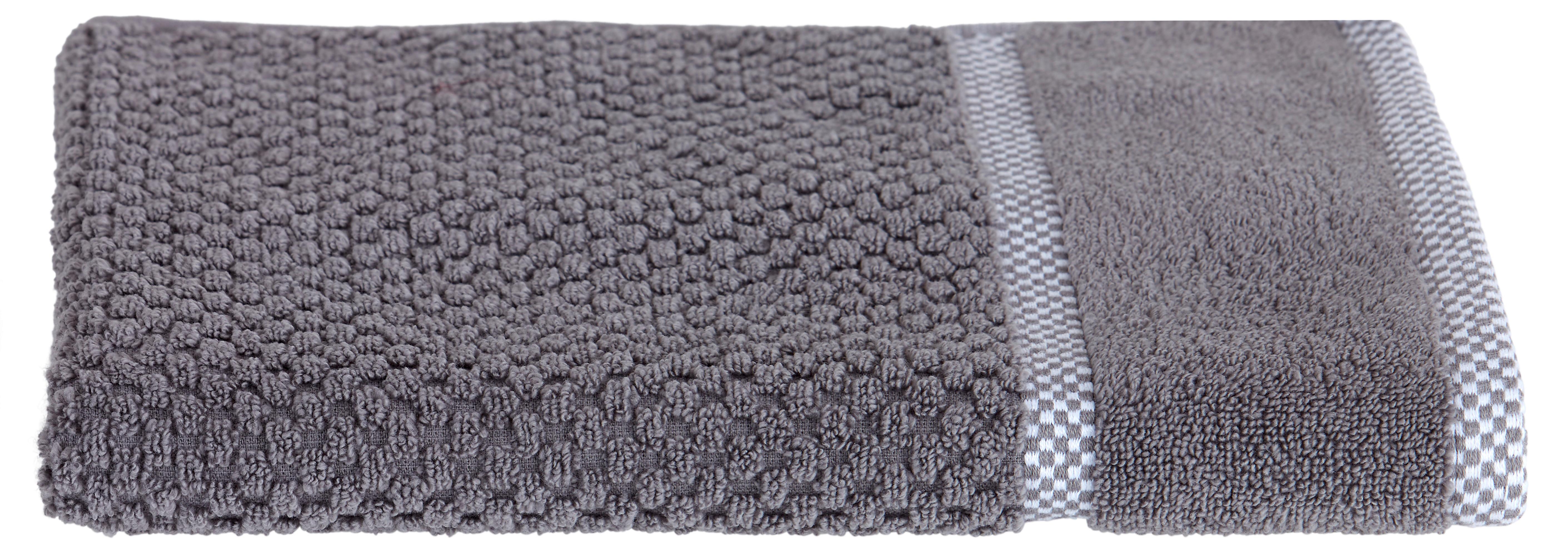 Handtuch Rocky Baumwolle 500 G/m2 Grau 50x100 Cm - Grau, ROMANTIK / LANDHAUS, Textil (50/100cm) - James Wood