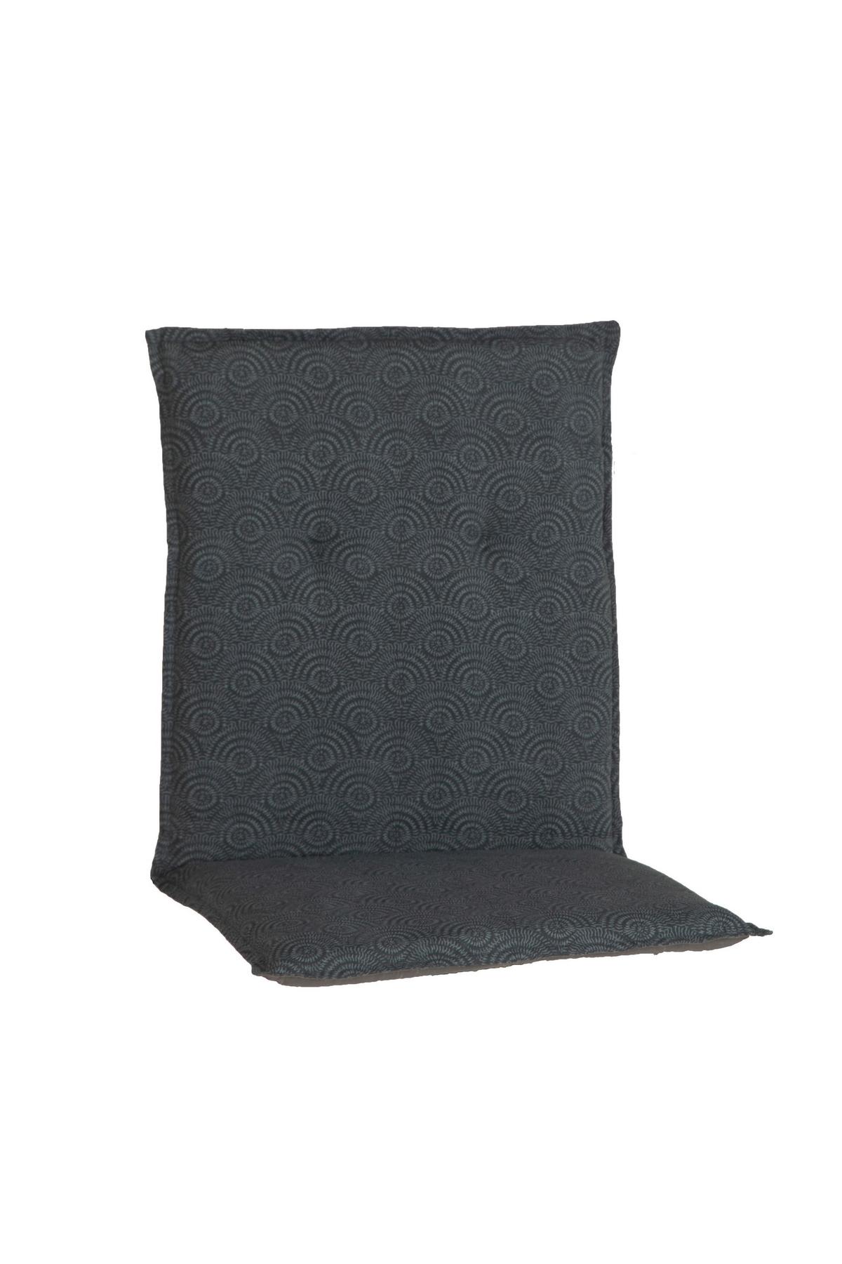 Niederlehnerauflage Genf 100x48 cm Grau/Türkis - Schlammfarben, Basics, Textil (100/48/4cm) - Beo