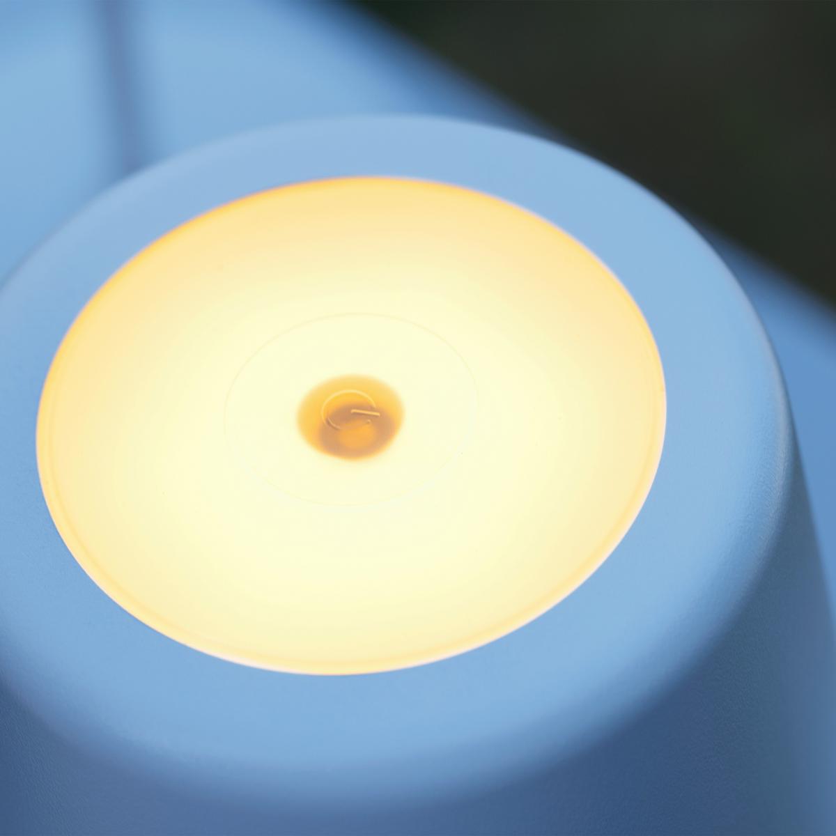 Tischlampe Kaami dimmbar Weiß - Weiß, Design, Kunststoff/Metall (10/37cm) - Brilliant
