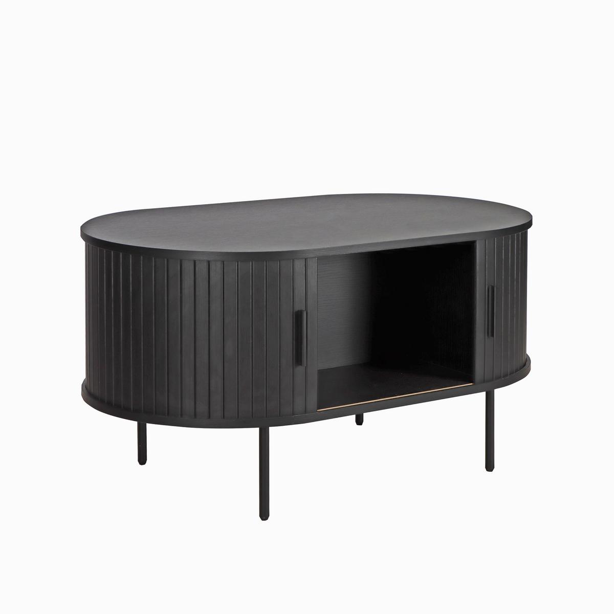 Couchtisch Schwarz B: 60 Cm - Schwarz, Design, Holzwerkstoff (100/60/55cm) - Livetastic
